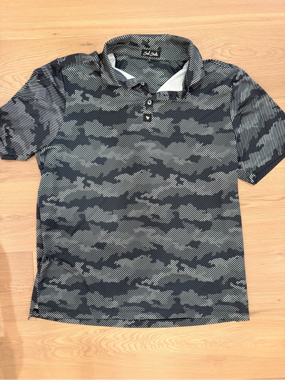 Bad Birdie Men's Frostbite Granite Short Sleeve Polo